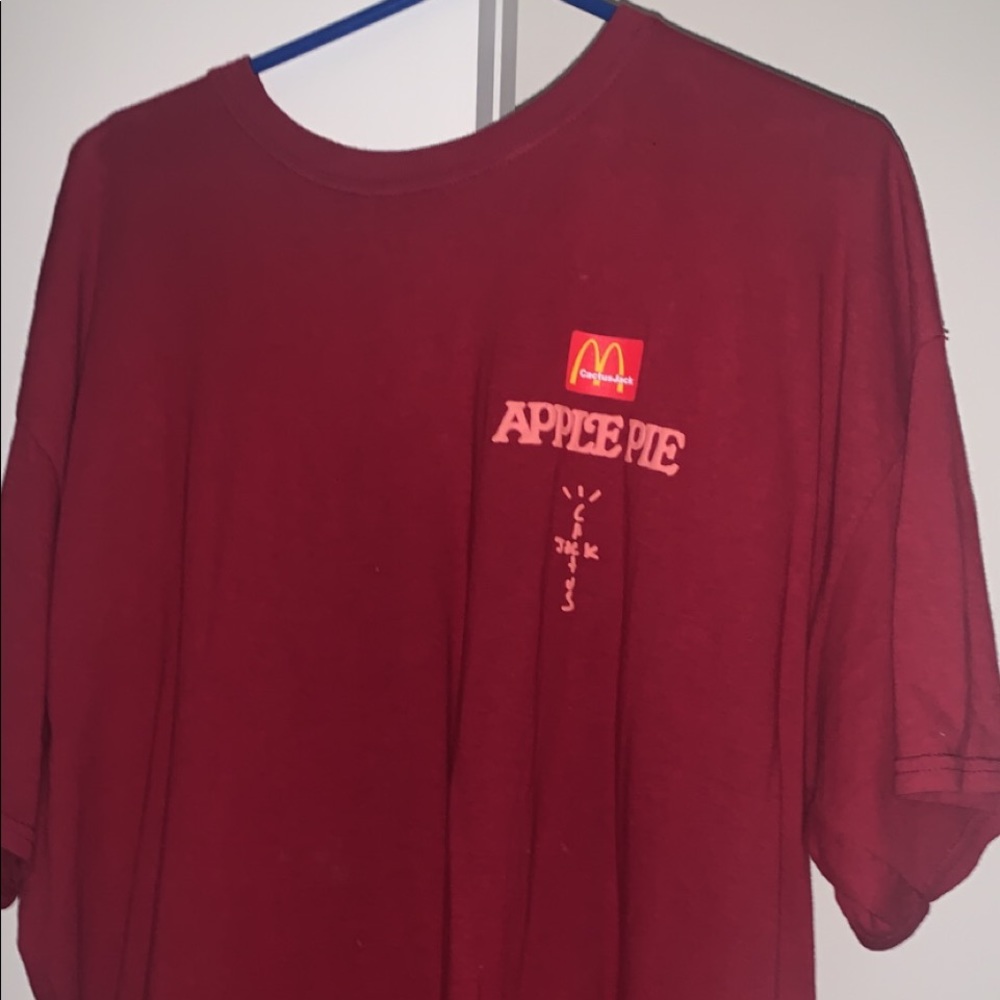Travis Scott x McDonald’s Apple pie shirt